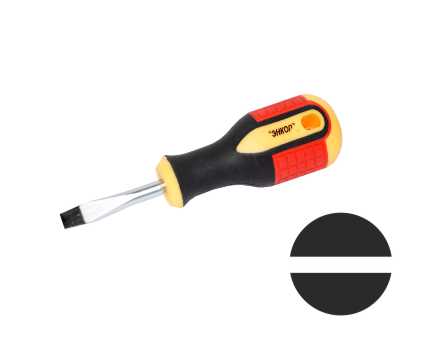 Отвертка шлиц Энкор 1,2x6,5х38мм трех комп рук