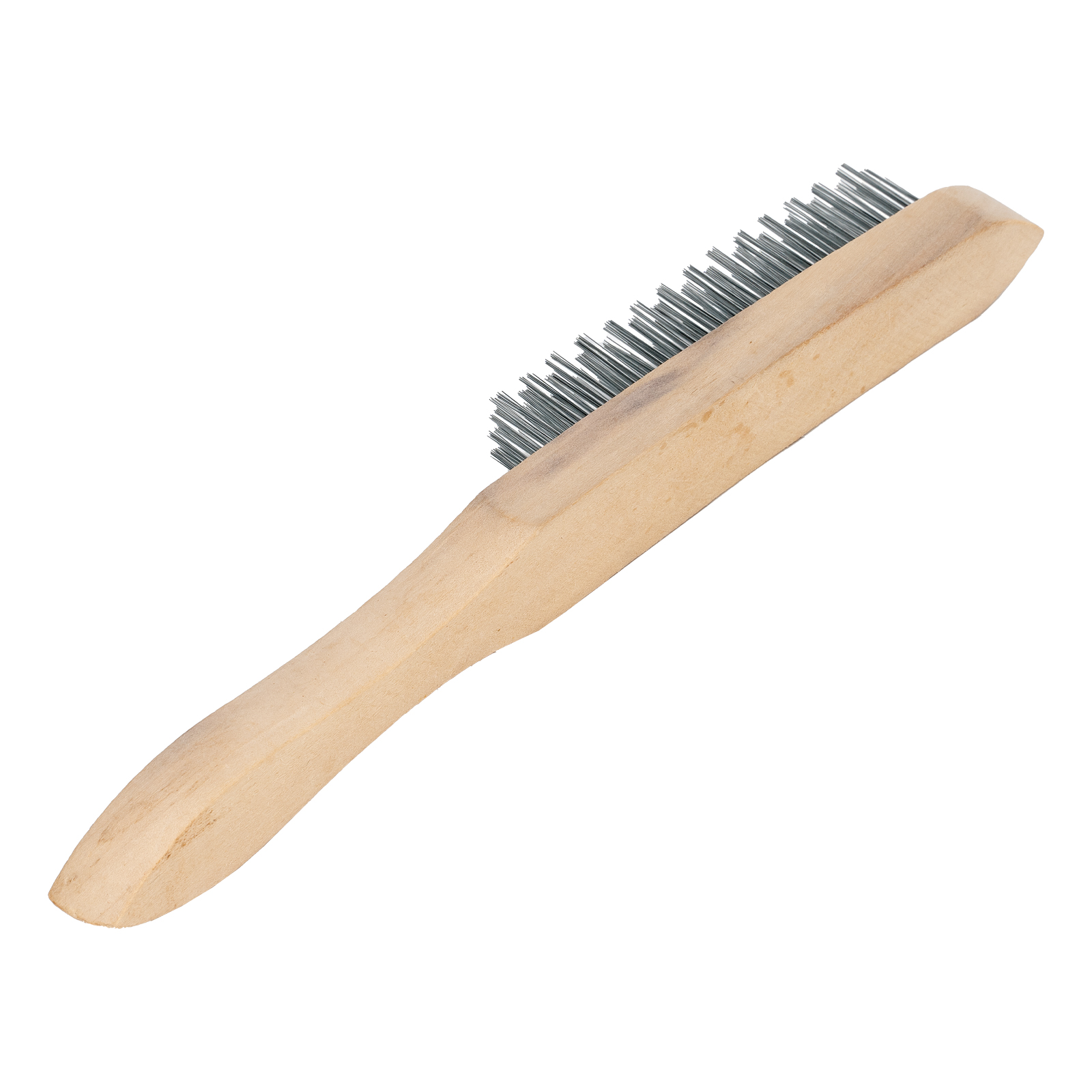 Щетка четырехрядная металлическая с деревянной ручкой Sparta