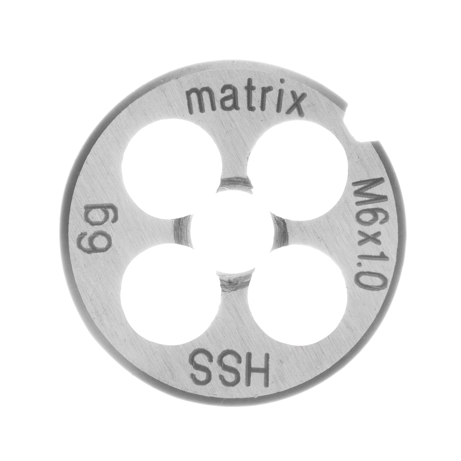 Плашка М6 х 1 мм, Р6М5 Matrix