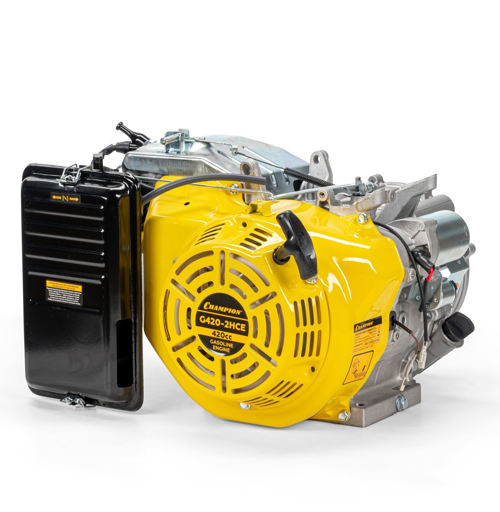 Двигатель CHAMPION (15лс/11кВт, 420см³, конус, 27кг)
