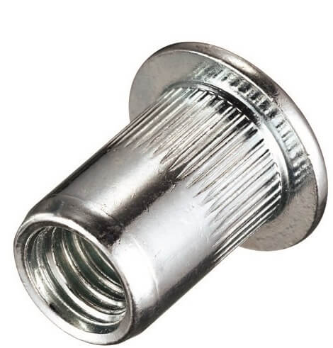 Заклепка - гайка, цилиндрический бортик 6х1,0х16,0