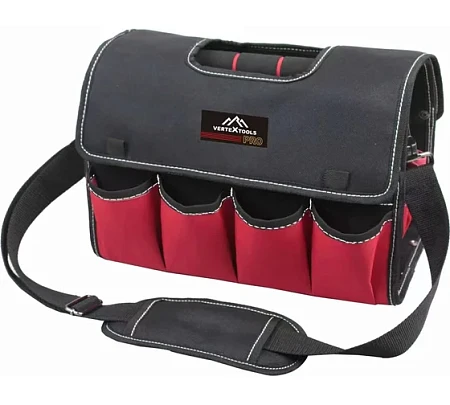 vertextools СУМКА ДЛЯ ИНСТРУМЕНТОВ ЖЕСТКИЙ КОРПУС С КЛАПАНОМ 51Х24Х30см 0909-51-30