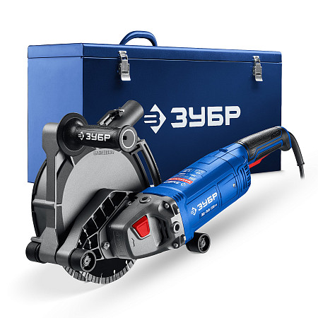 ЗУБР d 180 мм, 2200 Вт, 45 мм, штроборез (бороздодел), метал. ящик, Профессионал (ЗШ-П45-2200 ПТК)