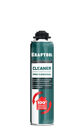 KRAFTOOL CLEANER, 500 мл, очиститель монтажной пены (41189)