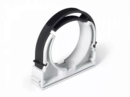 Клипса для крепления трубы с фиксатором (1шт), 110 мм