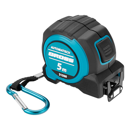 Рулетка "Automatisch", 5 м х 32 мм, нейлон, магнит, двустор. разметка, антиизлом, автоcтоп Gross