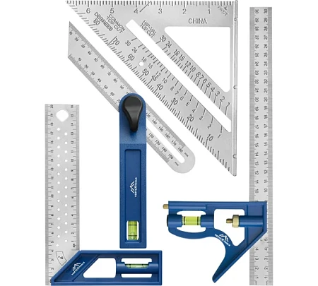 vertextools НАБОР УГОЛЬНИКОВ PROFI ДЛЯ СТОЛЯРНЫХ РАБОТ 4 ПРЕДМЕТА 3046-9