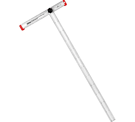vertextools ЛИНЕЙКА Т-ОБРАЗНАЯ PROFI 120см ПОДВИЖНАЯ, ДЛЯ РАЗМЕТКИ ГКП 3046-14