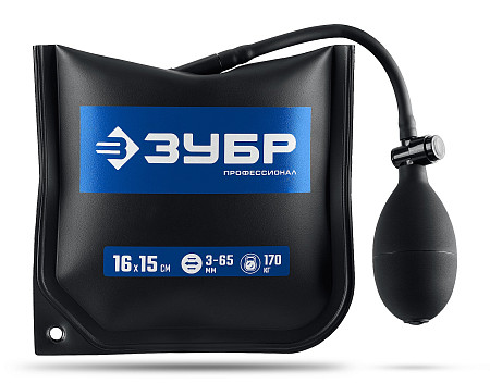 ЗУБР ПНЕВМОПОДУШКА 16х15 см, 170 кг универсальный пневмоклин/ монтажная подушка/ пневмодомкрат (37556)