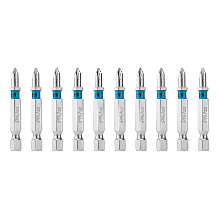 Бита PH1х50мм, сталь S2, шестигр., 10 шт. Gross