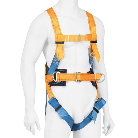 Удерживающе-страховочная привязь, модель УСП II, наплечные и набедренные лямки, высокий кушак Сибртех