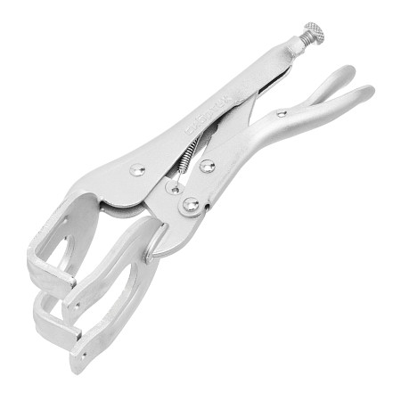 Зажим ручной, двойной, точечная фиксация, 225 мм Сибртех