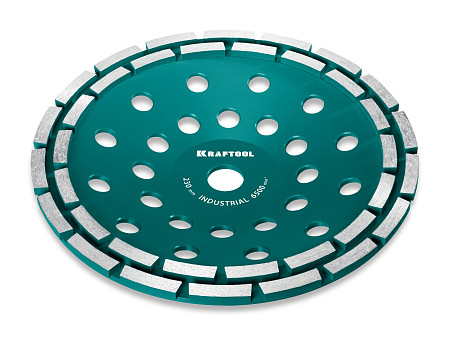 KRAFTOOL Double d 230 мм, двухрядная алмазная чашка, INDUSTRIAL (33369-230)