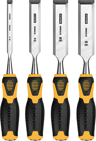 STAYER Hercules, 4 предм, набор стамесок-долот, Professional (18205-H4)