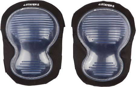 STAYER MASTER двойная пластиковая накладка, противоскользящая поверхность, наколенники защитные (11199)