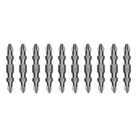 Бита двухстор., PH2-PH1х45мм, сталь S2, 10шт. Gross