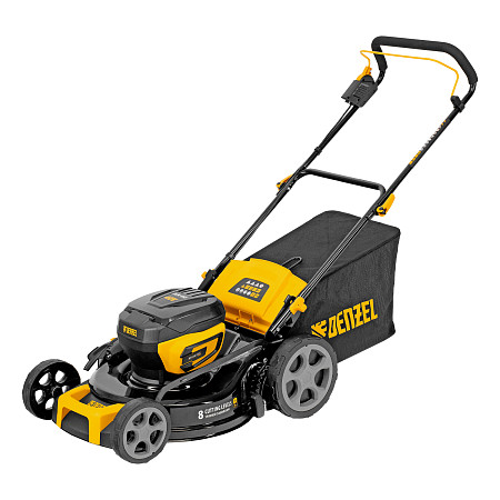 Газонокосилка аккумуляторная бесщет. DLM-460, 460 мм, травосб. 65 л., Li-Ion, 40 В Denzel