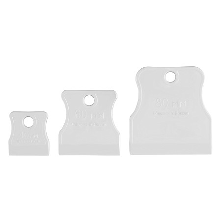 Набор шпателей 40-60-80 мм, белая резина, 3 шт. Sparta