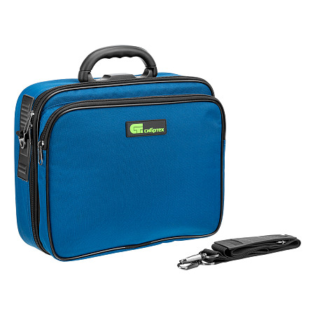 Кейс монтера, 365х300х110 мм, 10 карманов, наплечный ремень Сибртех