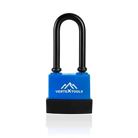 vertextools ЗАМОК НАВЕСНОЙ ВСЕПОГОДНЫЙ, 45мм, УДЛИНЕННАЯ ДУЖКА 7024-45