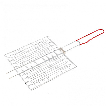 Решетка-гриль 230 x 230 мм, хромированная, PVC рукоятка Sparta