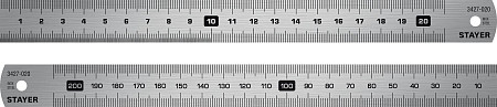 STAYER длина 0.2 м, нержавеющая линейка, Professional (3427-020)