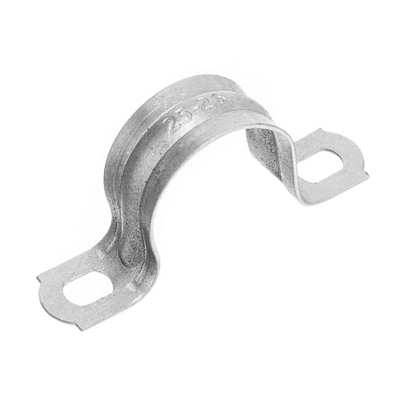 Скоба металлическая двухлапковая, 25 мм, 100 шт Сибртех