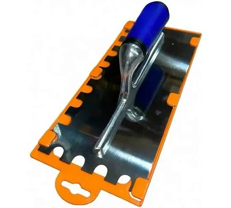 vertextools ГЛАДИЛКА ЗУБЧАТАЯ 280x128мм ЗУБ ПОЛУКРУГЛЫЙ 14x14 16-14-14