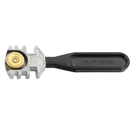 Стеклорез, трехроликовый, пластиковая рукоятка, Профи