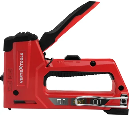 vertextools СТЕПЛЕР СТРОИТЕЛЬНЫЙ PRO МНОГОФУНКЦИОНАЛЬНЫЙ 4в1 6-14 ММ (тип 140,53,36,28,300,500) 0043-06