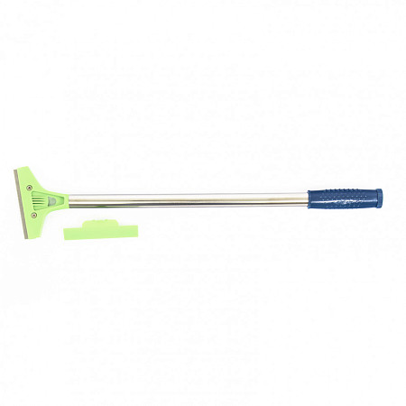 Скребок, фиксированное лезвие 100 мм, металлическая обрезиненная ручка, 500 мм Сибртех