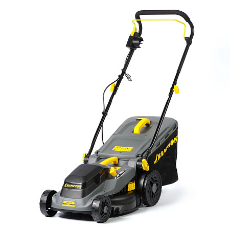 Газонокосилка эл. CHAMPION EM3816 (1,6 кВт пласт.+ткань травосб. 42л ширина 380мм 30-75мм, 11,3кг)