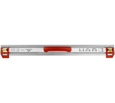 vertextools ЛИНЕЙКА РАЗМЕТОЧНАЯ PROFI 60см, РУЧКА-ABS, СКОЛЬЗЯЩИЕ БЛОКИ С КОЛБАМИ 3046-16