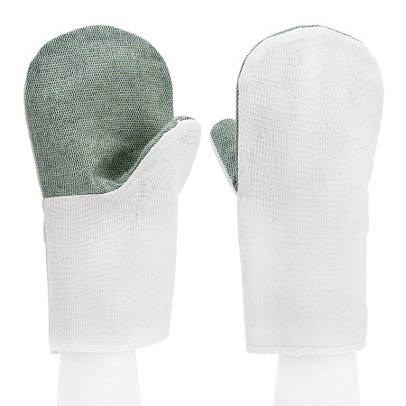 Рукавицы х/б с брезентовым наладонником, 2 размер Сибртех