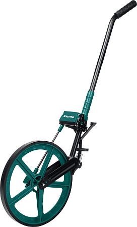 KRAFTOOL 0.1 - 99999.9 м, измерительное колесо (курвиметр) с металлическим шасси и рукояткой (34756)