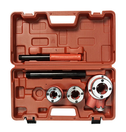 Набор клуппов трубных Энкор 1/2"-3/4"-1" с адаптером