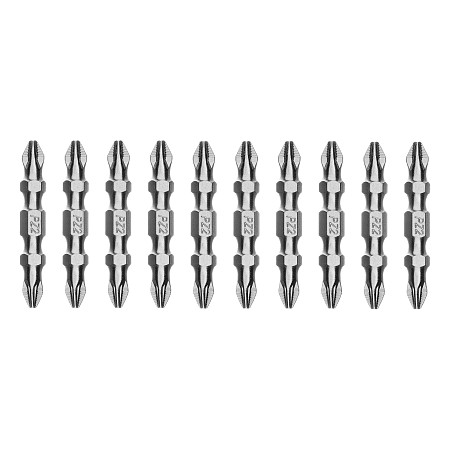 Бита двухстор., PH2-PZ2х45мм, сталь S2, 10шт. Gross