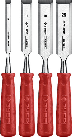 ЗУБР 4 шт, набор стамесок (18094-H4)