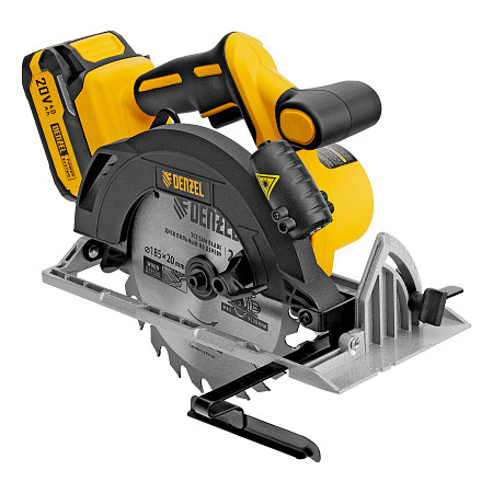 Пила циркулярная аккумуляторная бесщет. CCSH-BL-20-185, 185 мм, Li-Ion, 20 В// Denzel