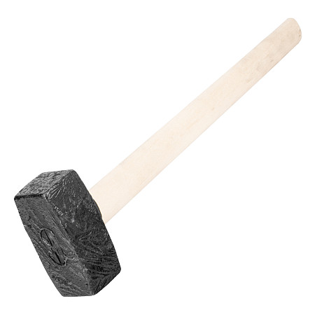 Кувалда, 6000 г, литая голова, деревянная рукоятка  Произведено в РФ