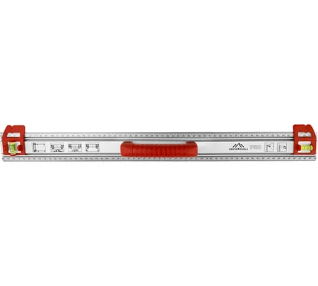 vertextools ЛИНЕЙКА РАЗМЕТОЧНАЯ PROFI 80см, РУЧКА-ABS, СКОЛЬЗЯЩИЕ БЛОКИ С КОЛБАМИ 3046-17