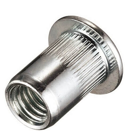 Заклепка - гайка, цилиндрический бортик 10х1,5х21,0