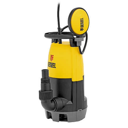 Дренажный насос для чистой и грязной воды DP450S, 450 Вт, напор 6 м, 12000 л/ч Denzel