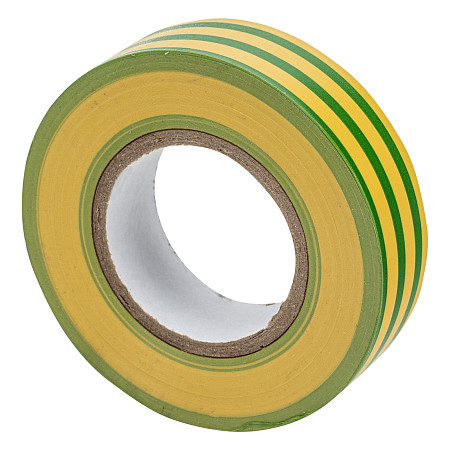 Изолента ПВХ, 19 мм х 20 м, желто-зеленая, 150 мкм Matrix